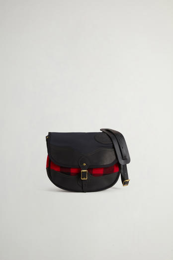 Crossbody Bag with Check-Patterned Insert Red photo 1 | Woolrich