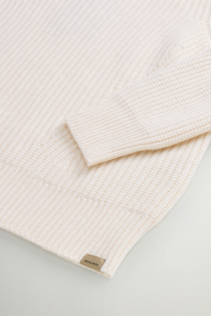 Canberra Turtleneck Sweater in Pure Virgin Wool White photo 7 | Woolrich