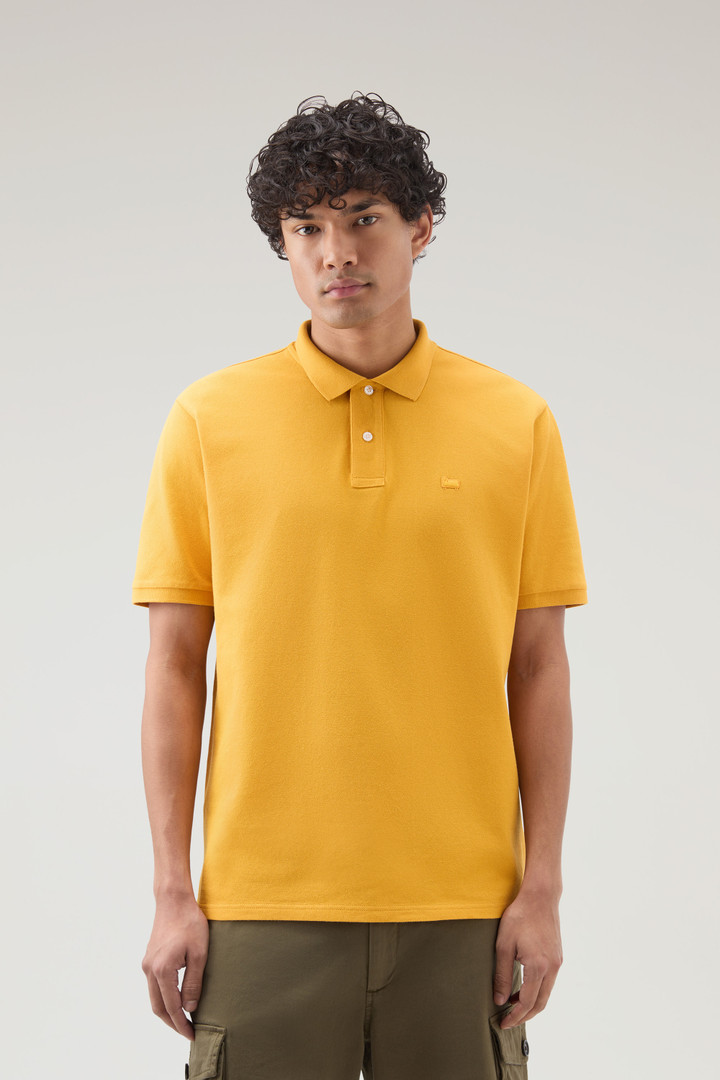 Piquet Polo Shirt in Pure Cotton Yellow photo 1 | Woolrich