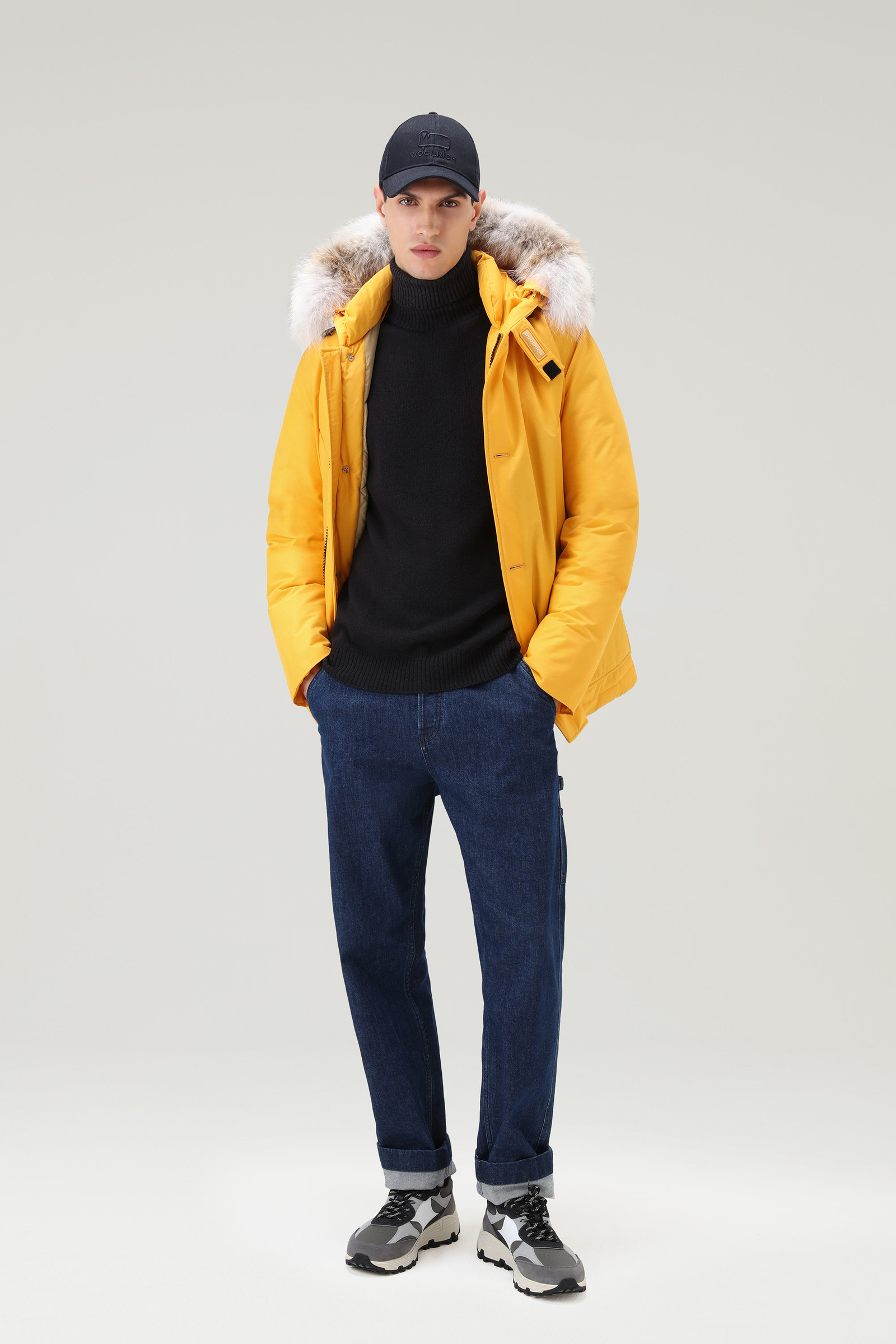 Arctic Anorak mit abnehmbarem Pelz Gelb photo 2 | Woolrich