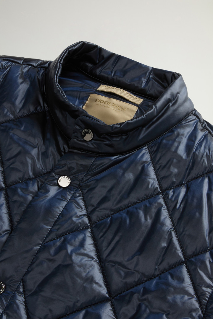 Yarn-Dyed Quilted Nylon Vest Blue photo 6 | Woolrich