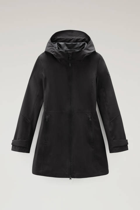 Waterproof Leavitt Lightweight Parka with Hood Black photo 2 | Woolrich