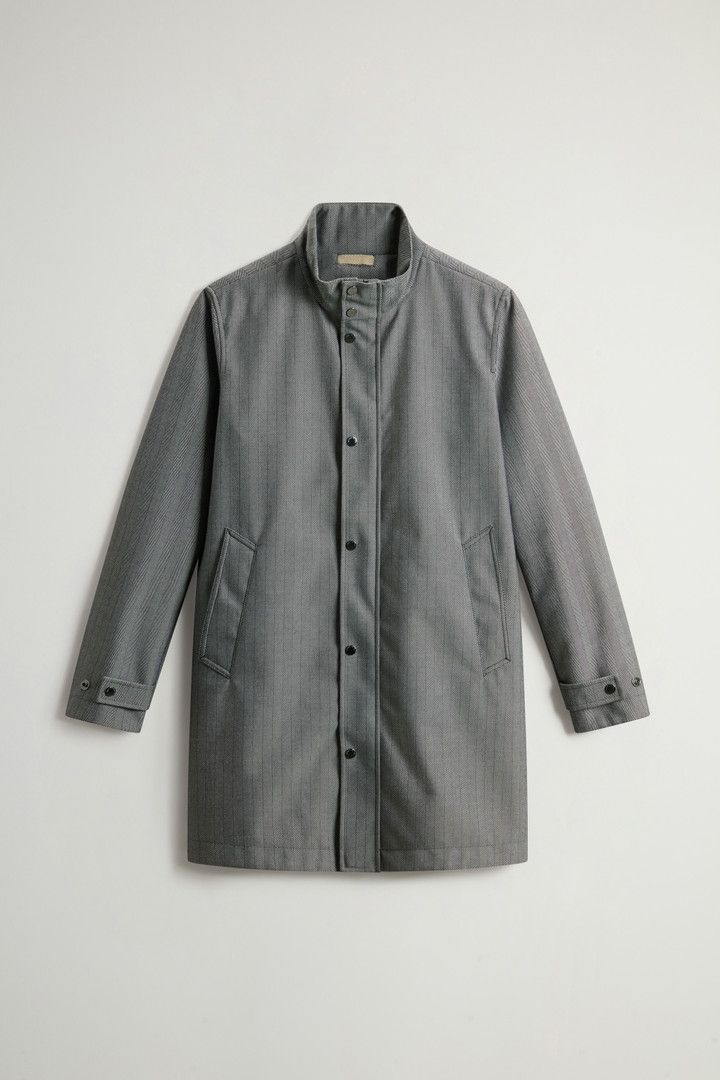 Yarn-Dyed Coat in Three-Layer Fabric with Hood Gray photo 5 | Woolrich