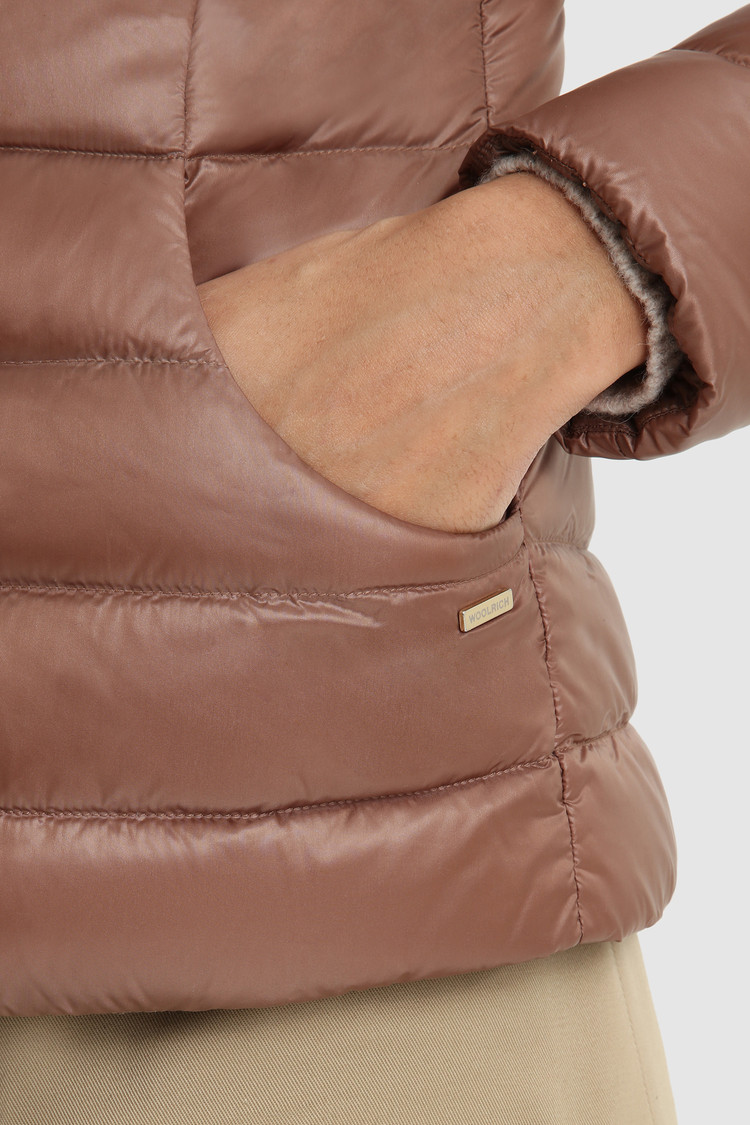 Giacca trapuntata Abbie in nylon satin
