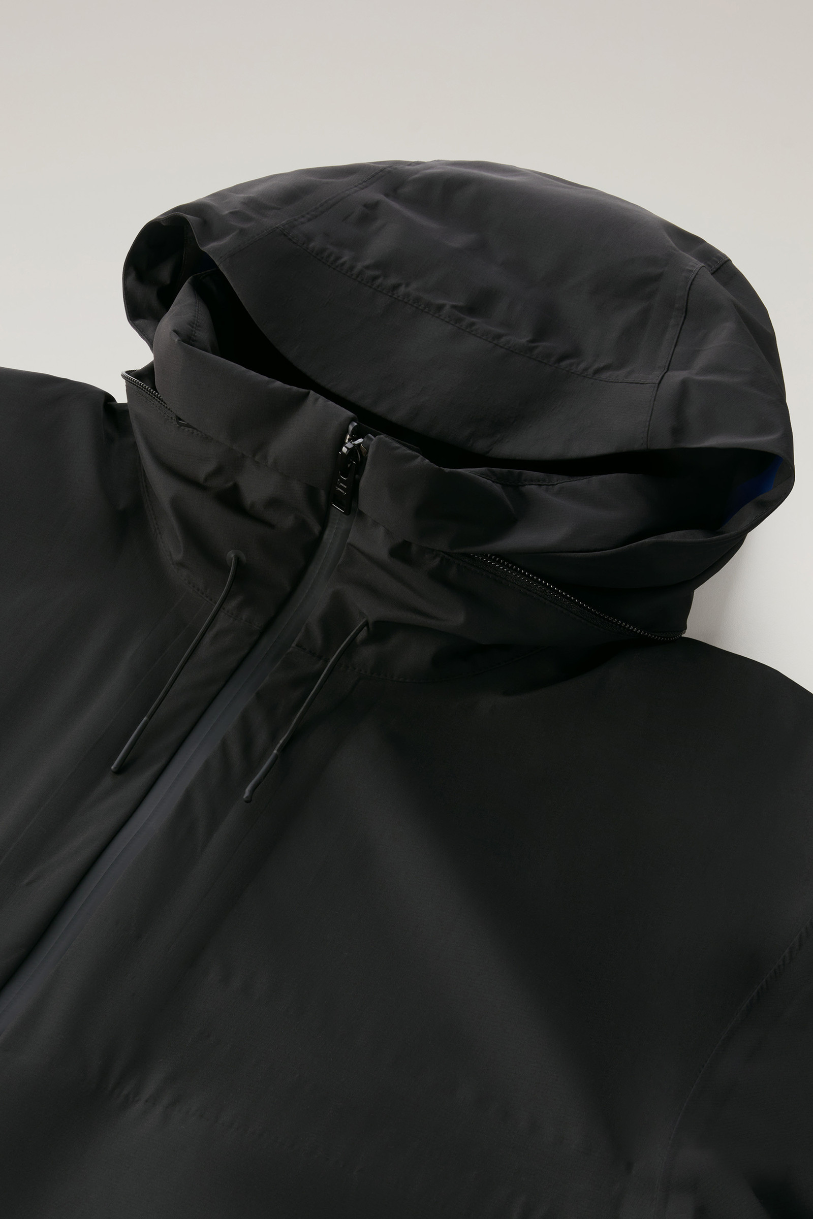 High Tech Waterproof Jacket in GORE-TEX INFINIUM with Resealable Hood - Men  - Black