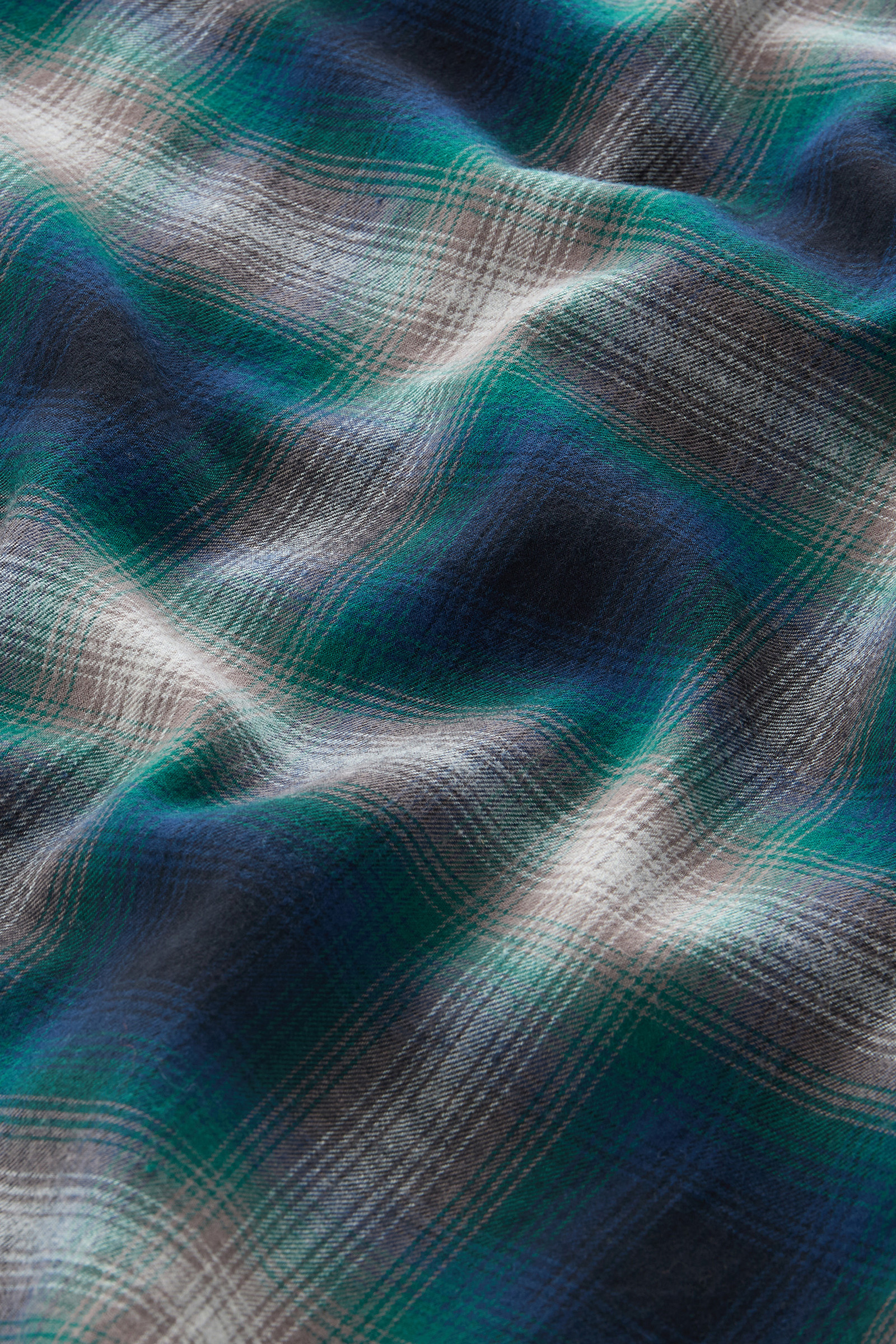 Lichtgewicht flanellen overhemd met Madras-patroon groen photo 9 | Woolrich