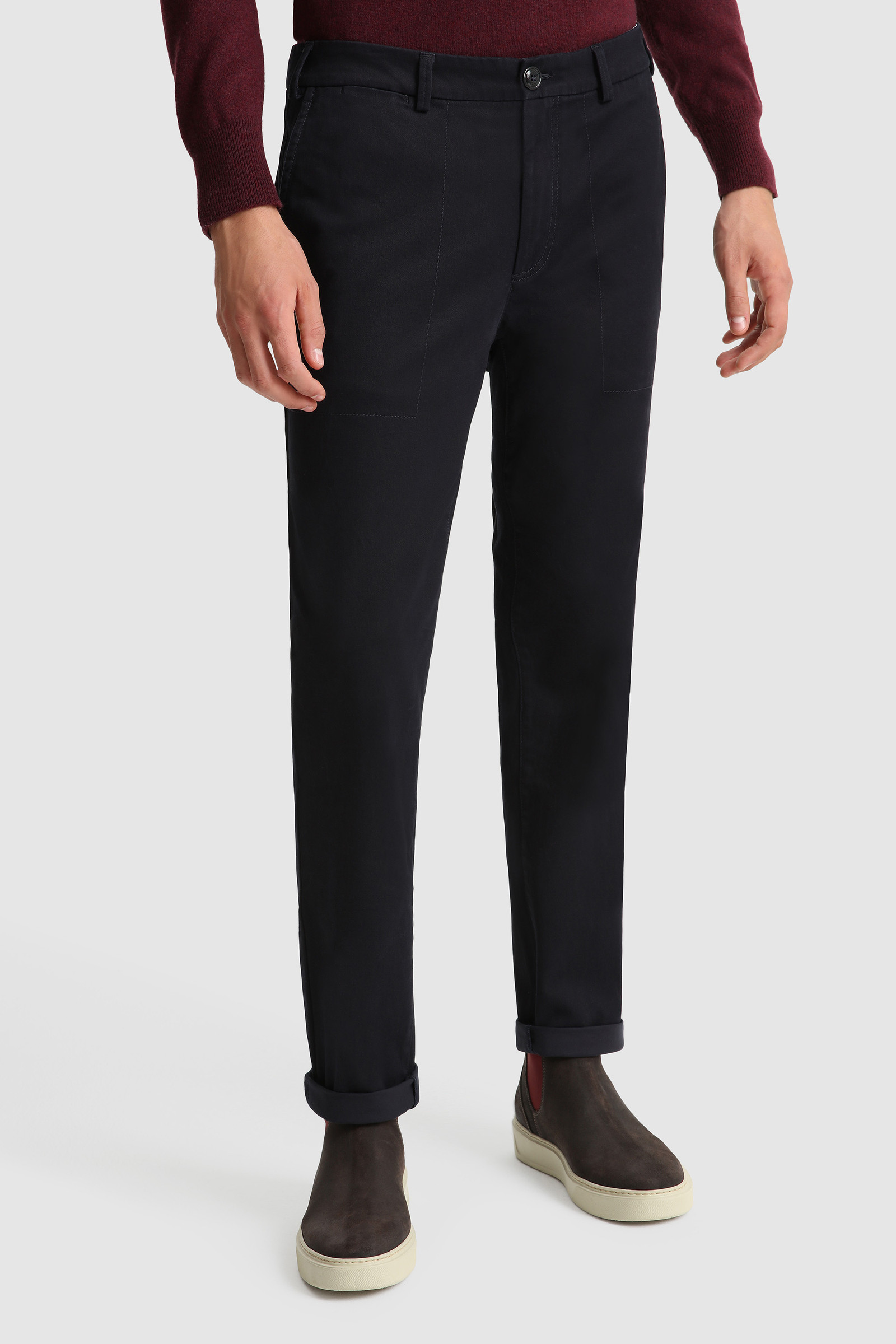 Men's Maverick brushed cotton Pant Blue | Woolrich