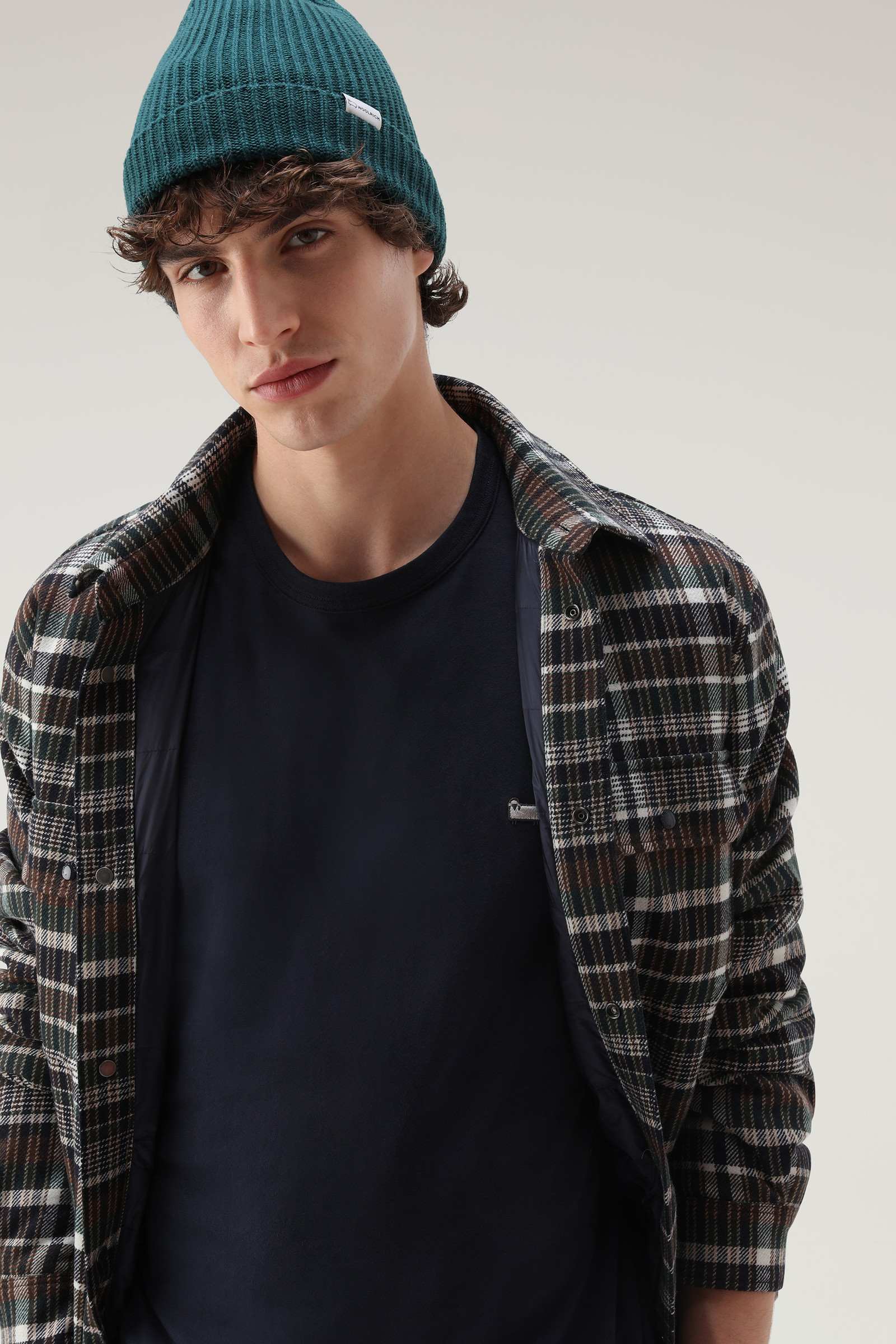 T-shirt Sheep en coton bleu photo 4 | Woolrich
