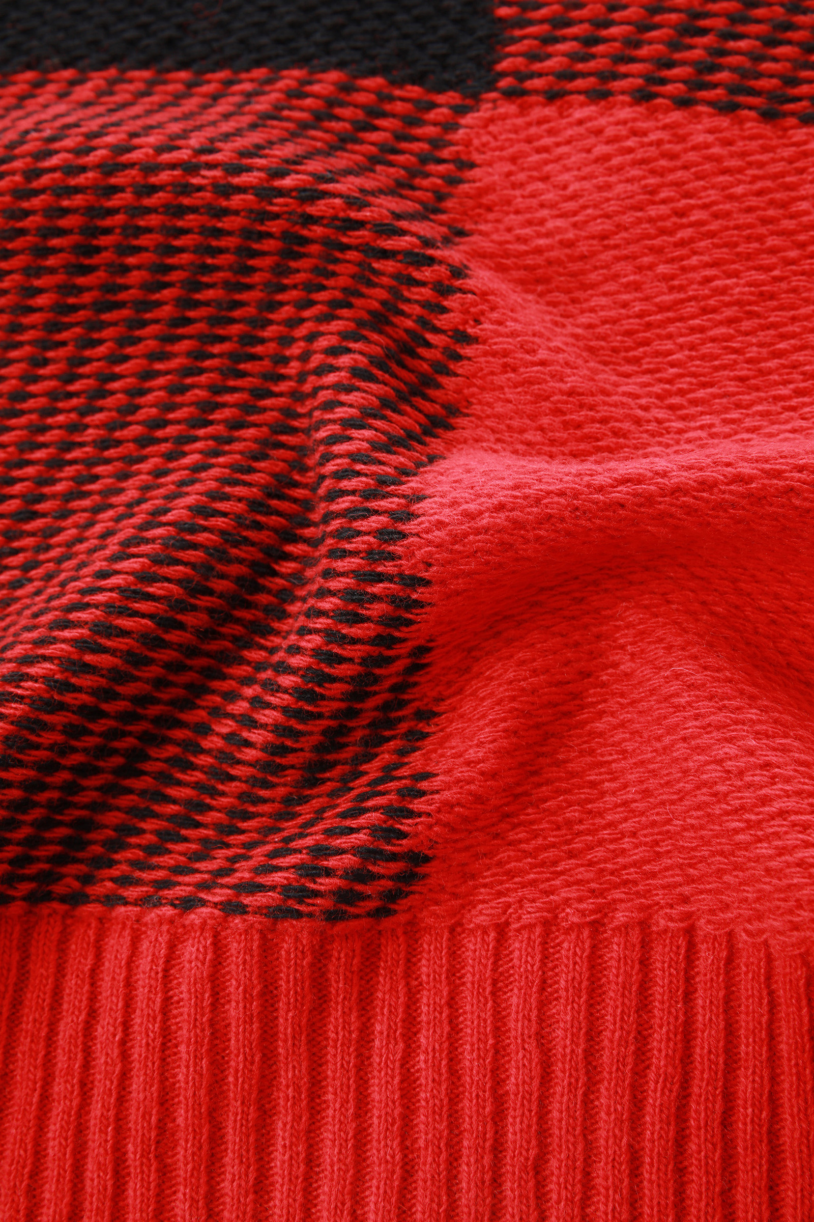 Karierter Rollkragenpullover für Mädchen aus Merinowollmischung mit Karomuster rot photo 10 | Woolrich
