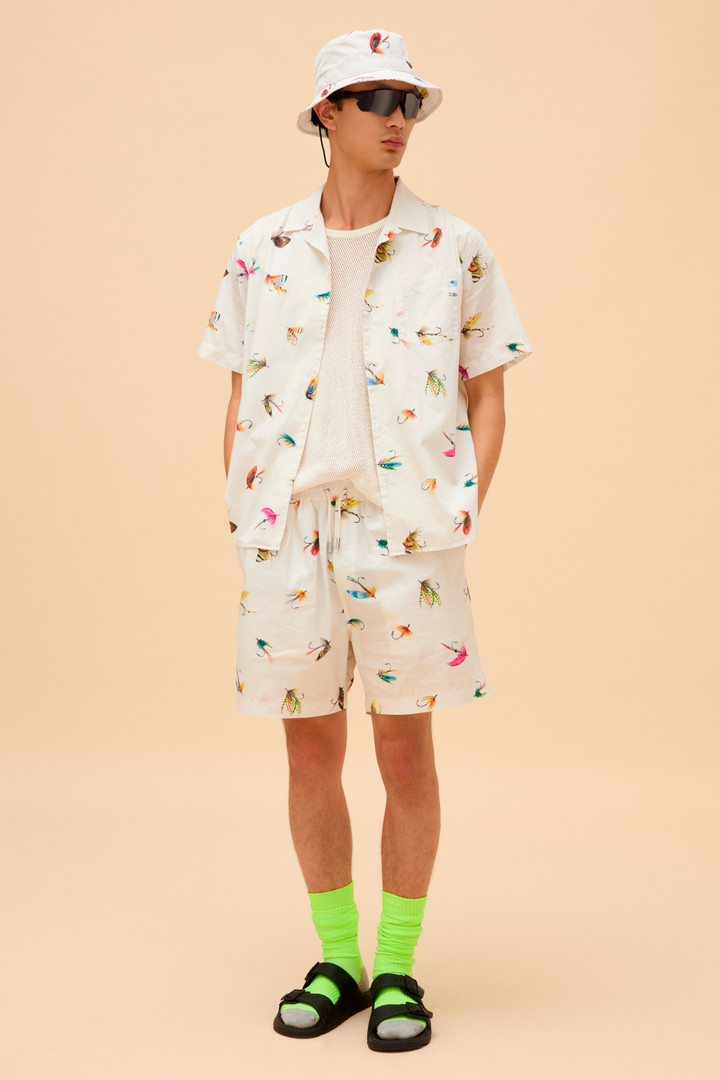 Pure Cotton Poplin Shorts White photo 8 | Woolrich