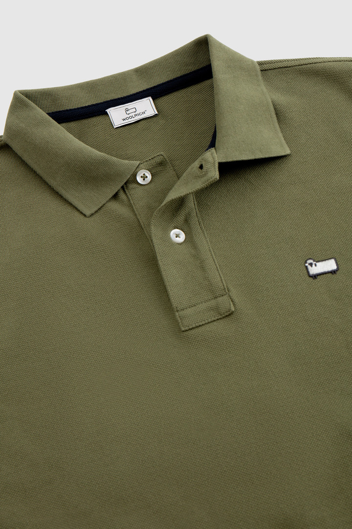 Polo American classique en coton vert photo 5 | Woolrich