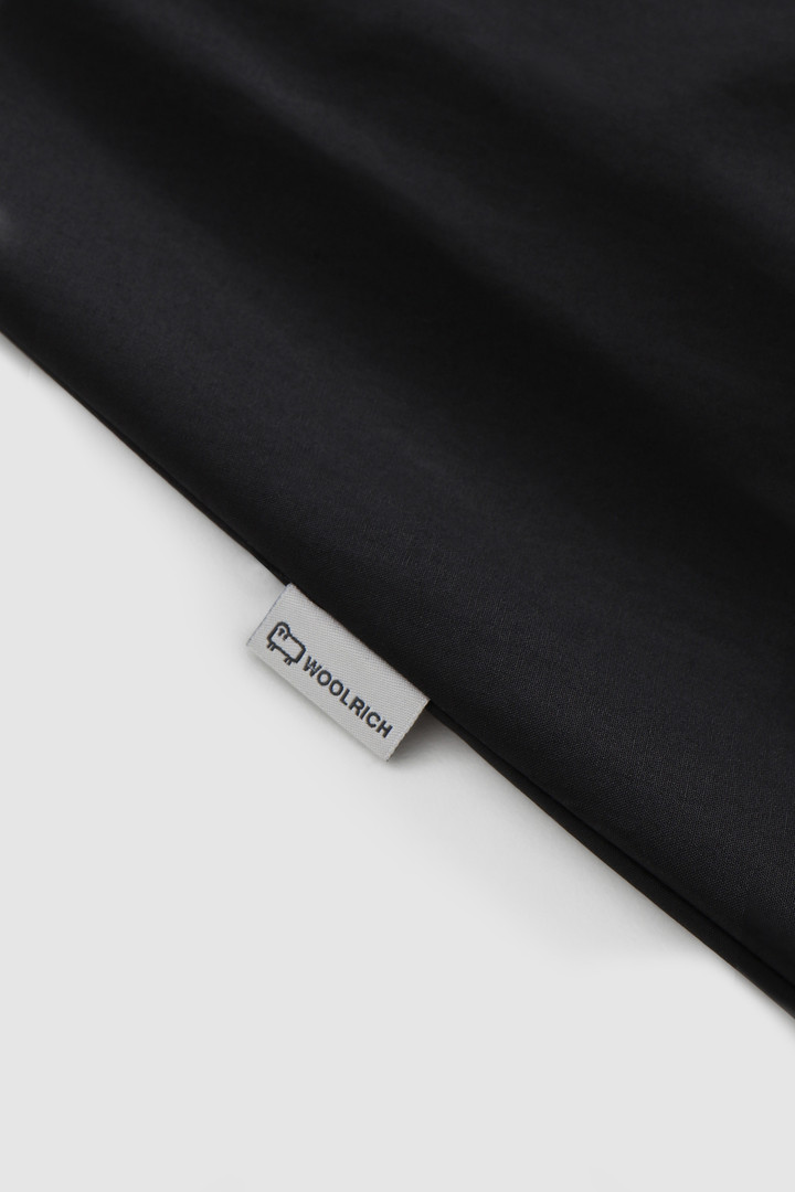 Jurk van poplin katoen met zijzakken Zwart photo 8 | Woolrich