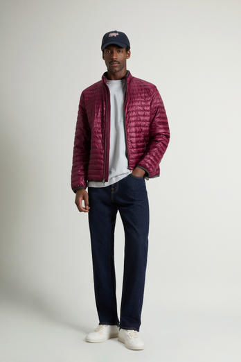 Lightweight Allen Down Jacket in Ripstop Nylon Burgundy photo 1 | Woolrich