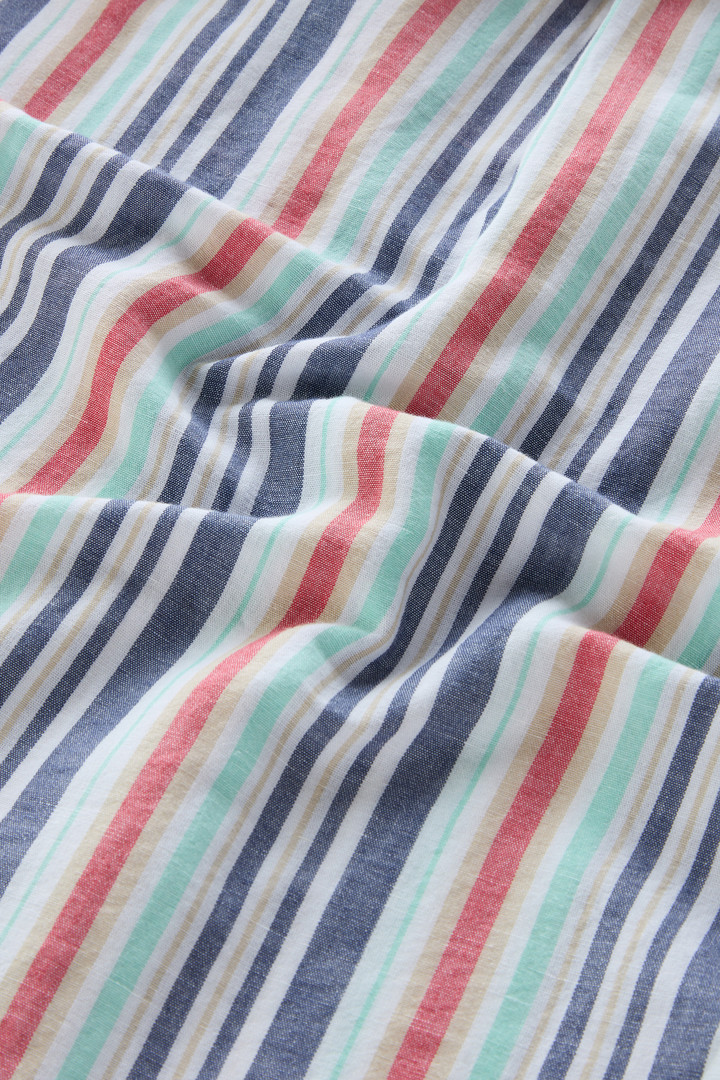 Striped Shirt in Cotton-Linen Blend Red photo 9 | Woolrich