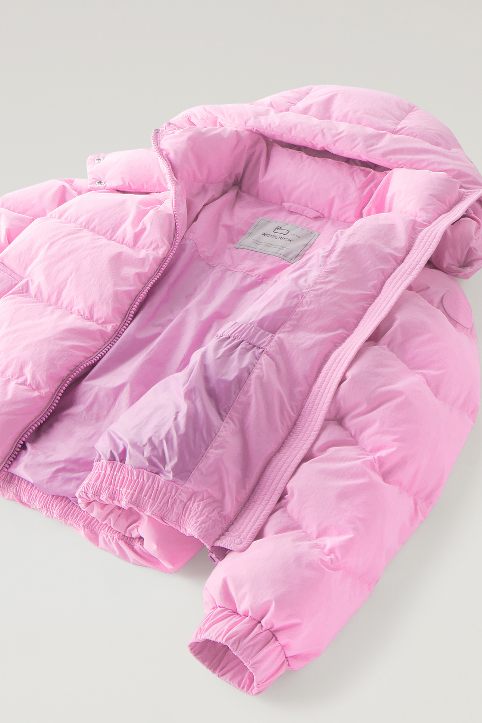 Piumino in nylon Eco Taslan con cappuccio removibile rosa photo 10 | Woolrich