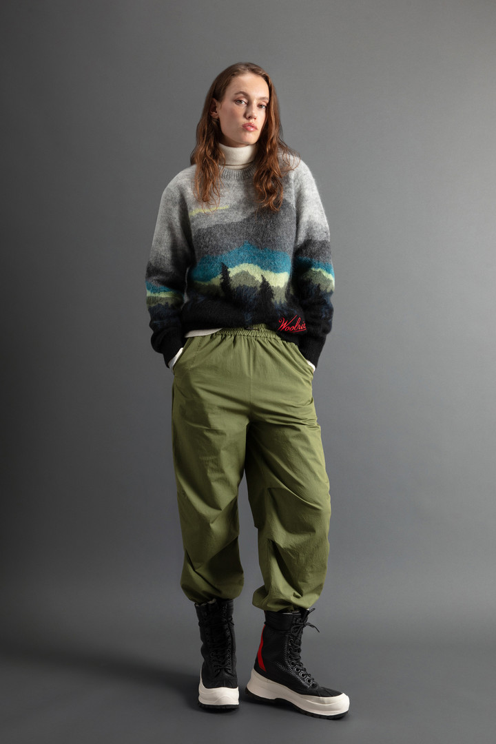 Mohair- and Wool-Blend Crewneck Sweater with Gradient Motif by Todd Snyder Gray photo 5 | Woolrich