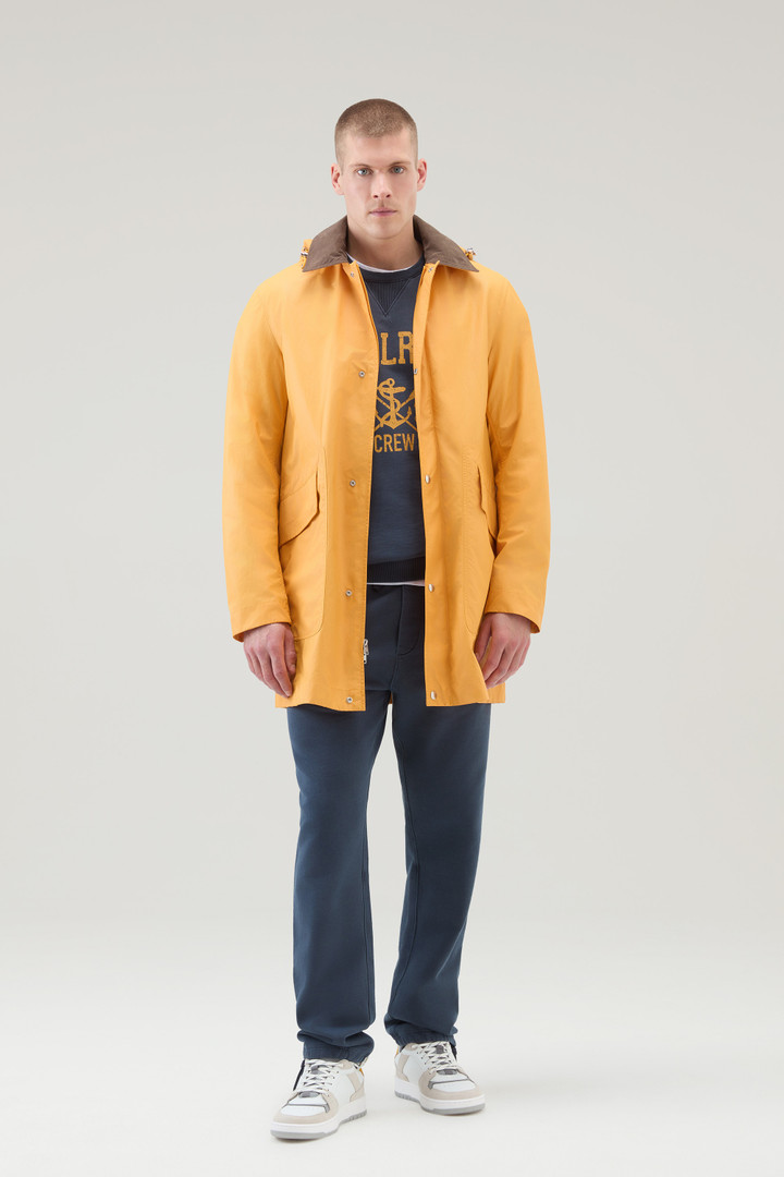 Waxed Jacket with Detachable Hood Yellow photo 2 | Woolrich
