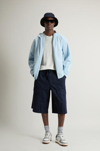 Waterproof Pacific Jacket in Two-Layered Fabric Blue | Woolrich