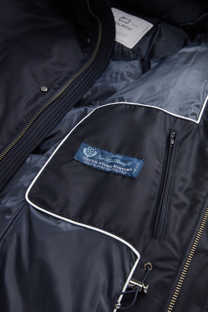 Parka in Italian Wool and Silk Blend Crafted with a Loro Piana Fabric Blue photo 8 | Woolrich