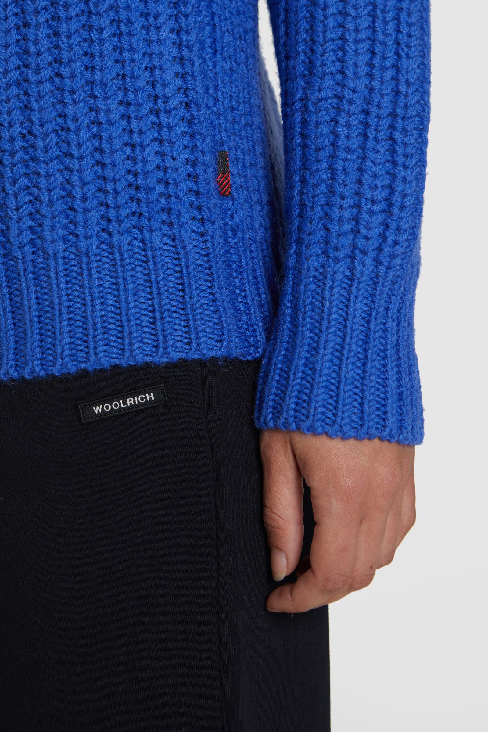 Winter wollen trui met ronde hals