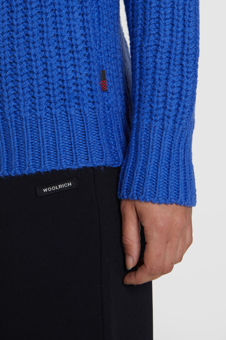 Winter wollen trui met ronde hals