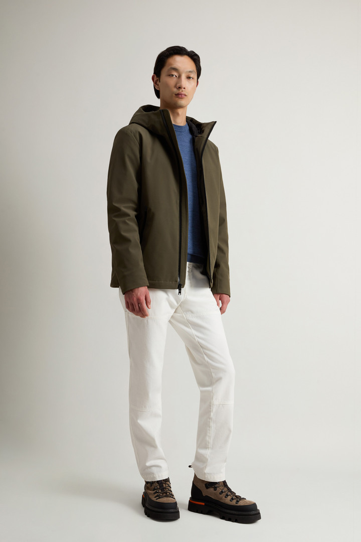 Pacific Jacket in Tech Softshell Green photo 2 | Woolrich