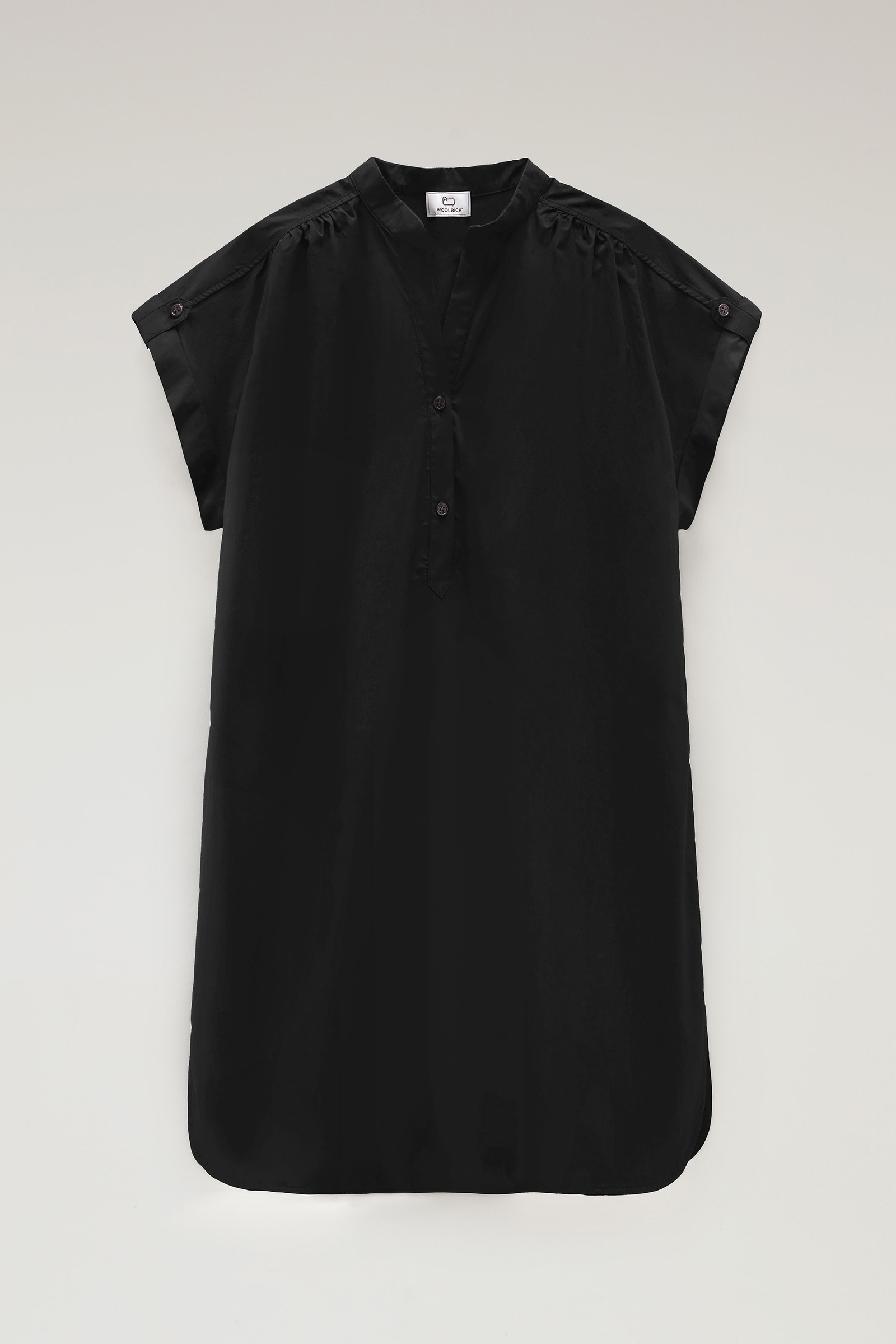 Vestito corto in popeline di puro cotone con pinces nero photo 5 | Woolrich
