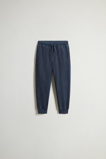 Garment-Dyed Pure Cotton Chinos Blue | Woolrich