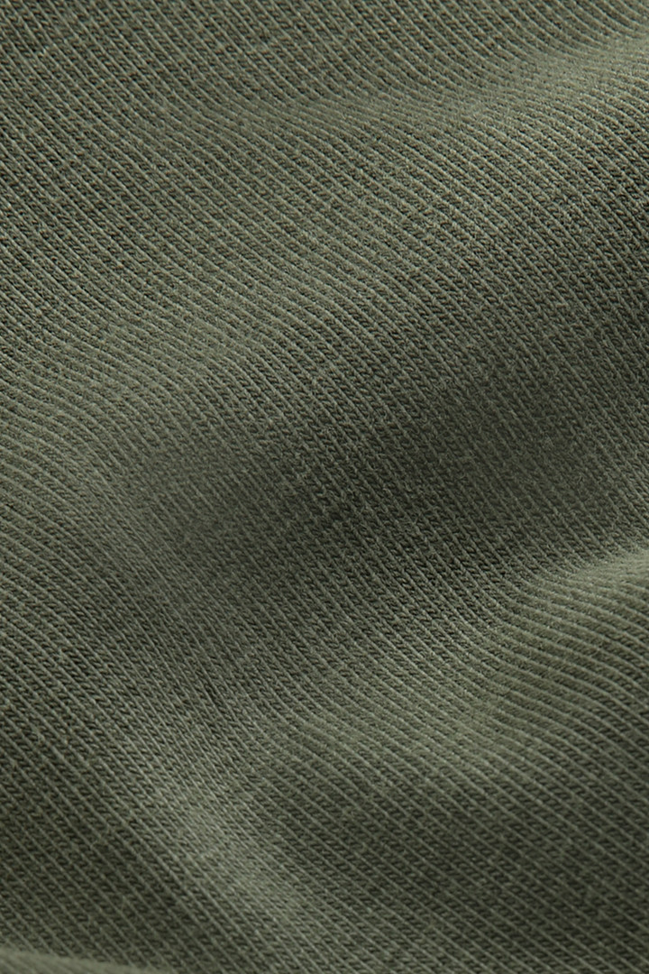 Long-sleeve shirt in garment-dyed cotton Green photo 7 | Woolrich