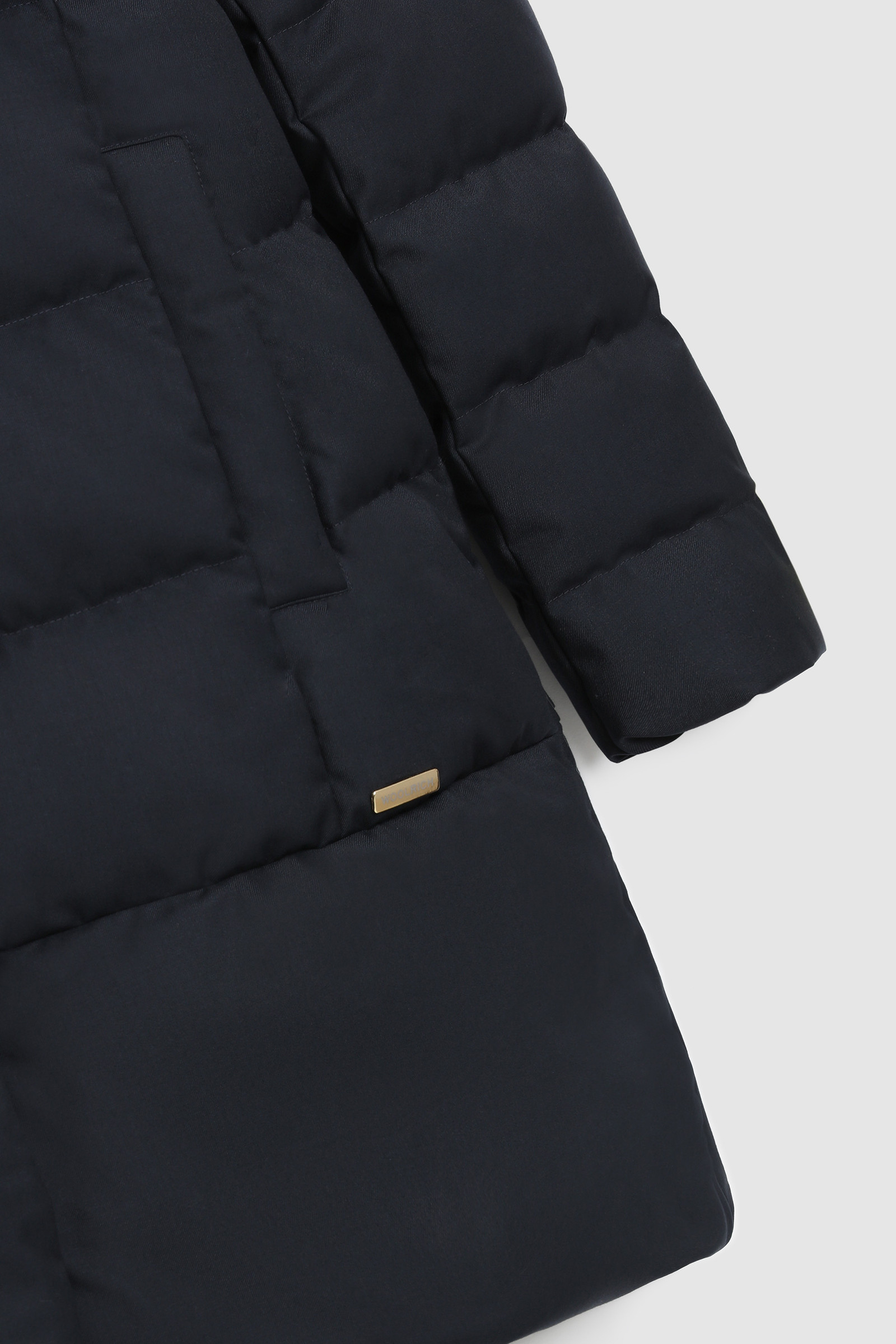 Luxuriöse 2-in-1-Daunenjacke Prescott mit abnehmbarer Kapuze Blau photo 9 | Woolrich