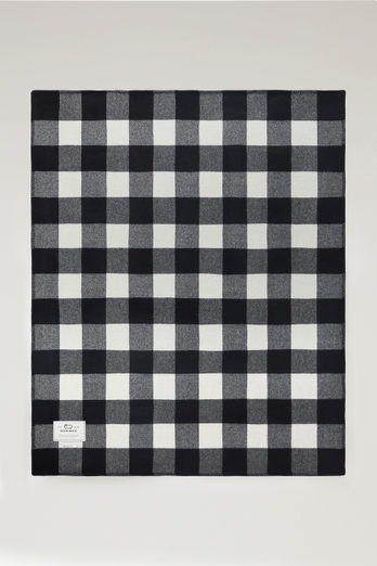 Double-Face Buffalo Check Blanket in Pure Wool Multicolor | Woolrich