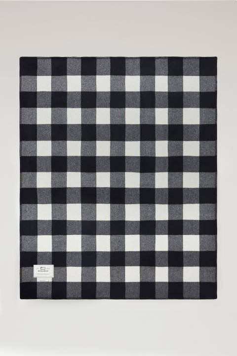 Double-Face Buffalo Check Blanket in Pure Wool Multicolor | Woolrich