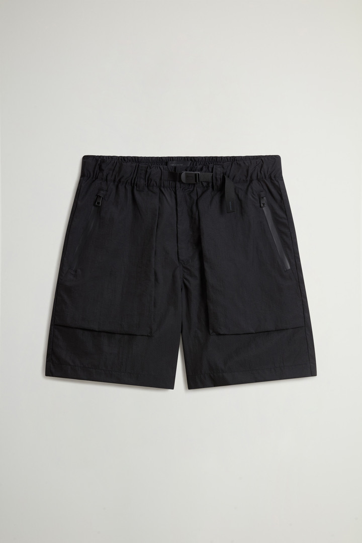 Trek Shorts in Olmetex Ripstop Nylon by Todd Snyder Black photo 4 | Woolrich