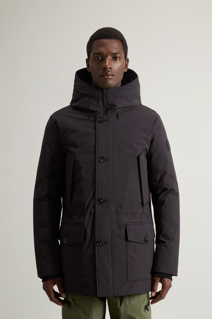 Arctic Parka in Stretch Nylon Men Black