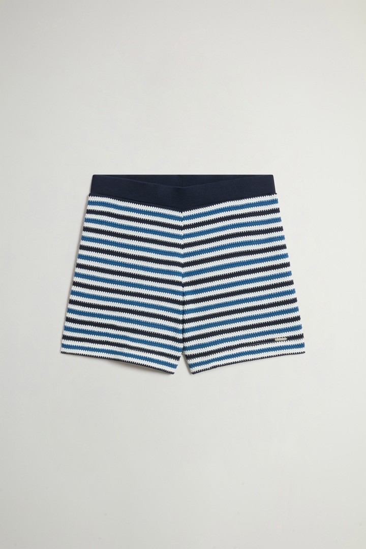Woolrich donna Pantaloncini in misto cotone a righe Multicolore Taglia M