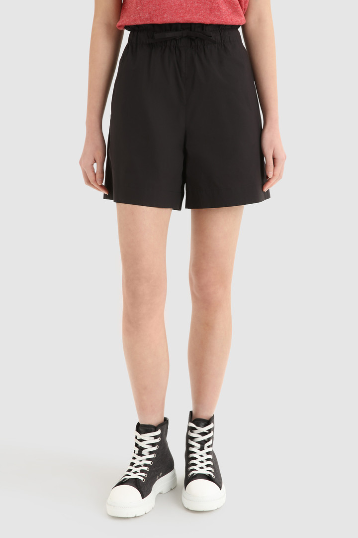 Shorts aus Baumwollpopeline Schwarz | Woolrich
