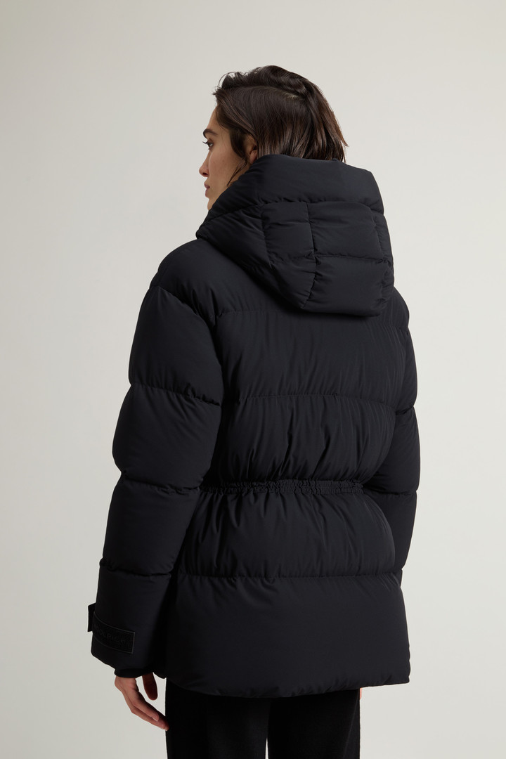 Stretch Nylon Down Jacket with Matte Finish Black photo 3 | Woolrich