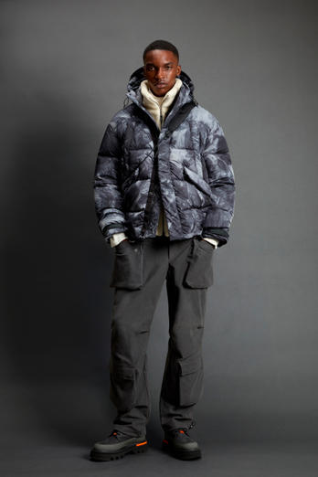 Down Jacket in Ripstop Fabric by Todd Snyder Gray photo 1 | Woolrich