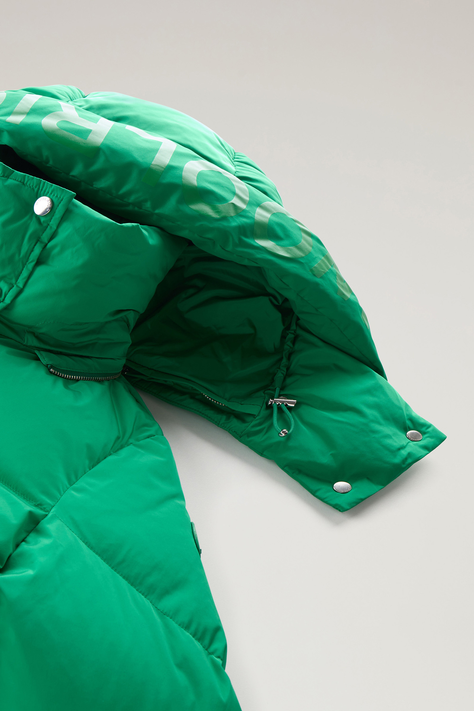 Aurora Parka lungo in nylon elasticizzato verde photo 7 | Woolrich