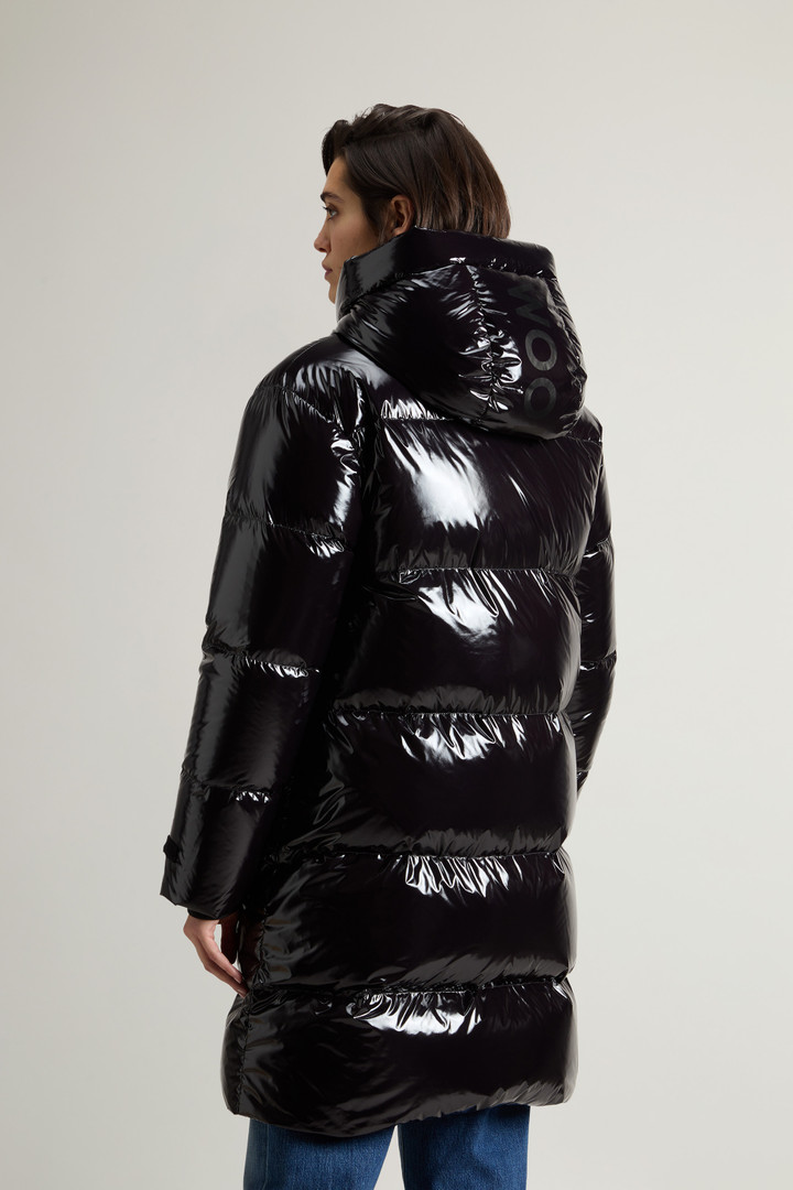 Parka trapuntato in nylon lucido Nero photo 3 | Woolrich