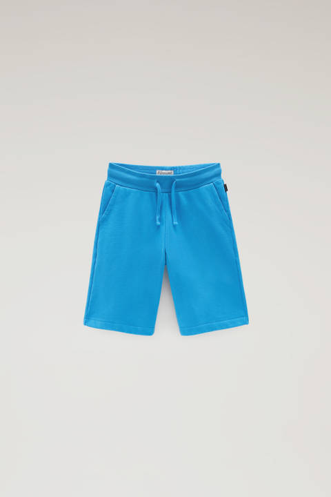 Shorts aus reiner Baumwolle für Jungen Blau | Woolrich