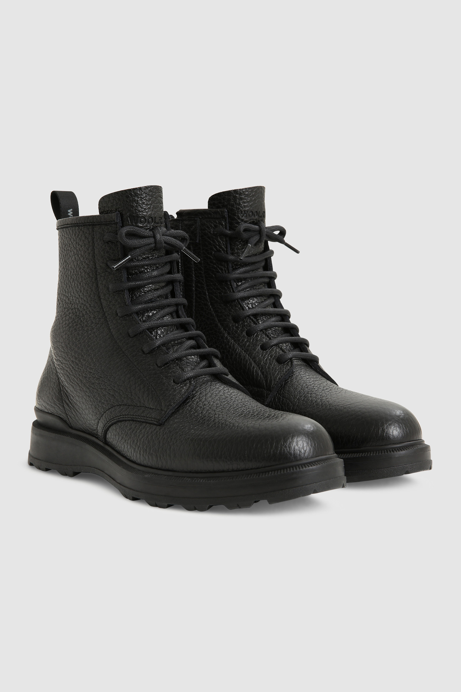 Woolrich Leather Boots in Black for Men Mens Boots Woolrich Boots 