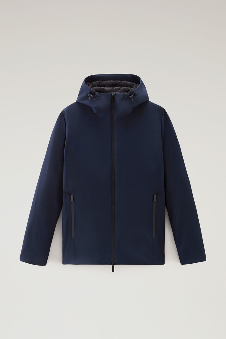 Giacca Pacific in Tech Softshell Blu photo 5 | Woolrich