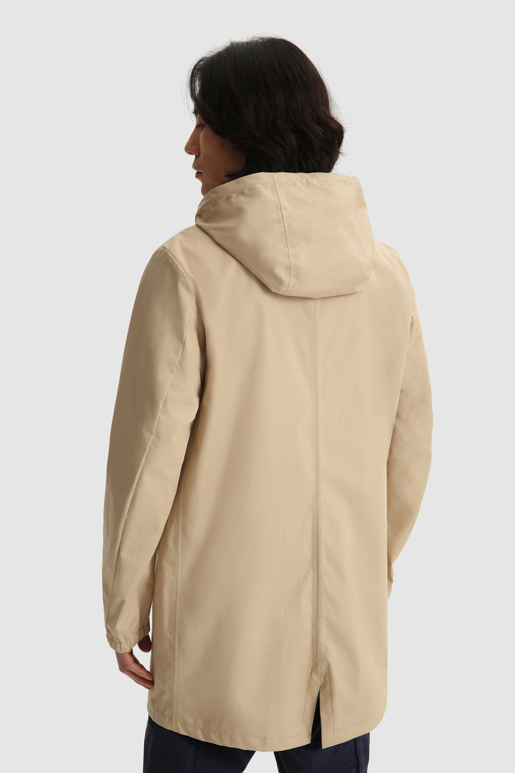 Triple-layer cotton car coat