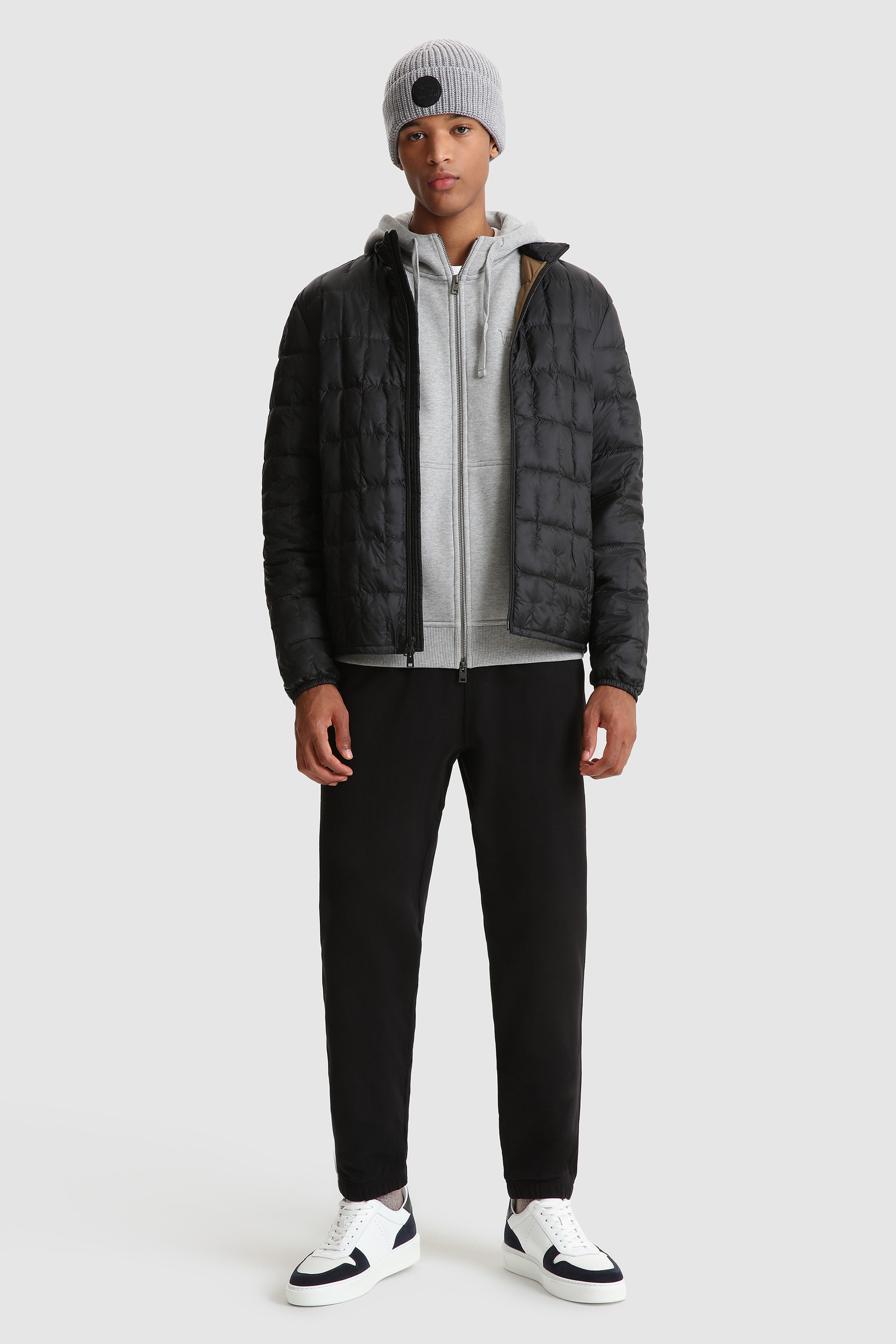 Luxe Full-Zip Hoodie Grey photo 2 | Woolrich