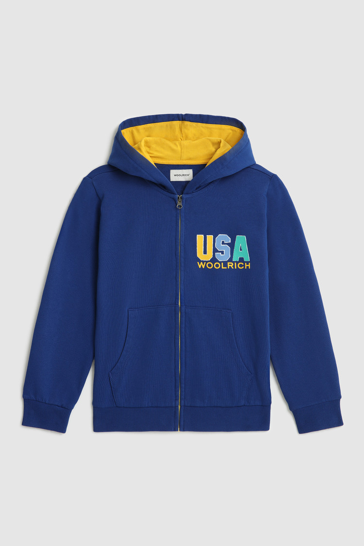 Boy's USA logo full-zip hoodie