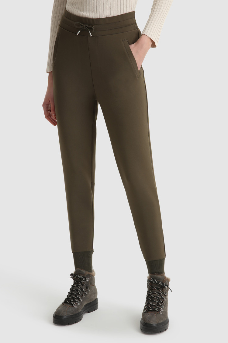 Jogginghose aus Fleece und Stretch-Baumwolle