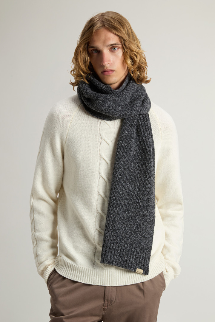 Sciarpa in pura lana mouliné Nero photo 4 | Woolrich
