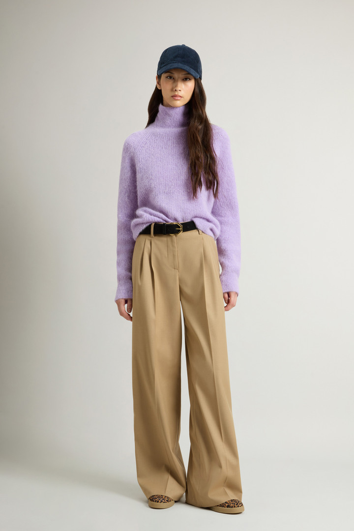 Rollkragenpullover aus Alpaka-Wollmischung Violett photo 2 | Woolrich