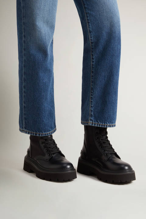 Botas militares Logger de piel Negro photo 2 | Woolrich